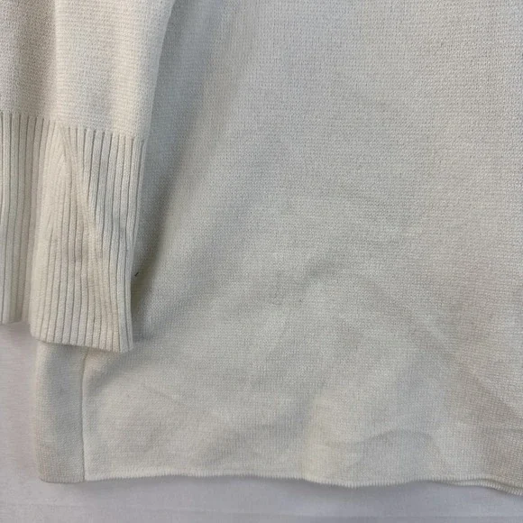 Cyrus Ivory Open Front Cardigan Womens M Button Cuff Lightweight Sweater - Picture 4 of 7